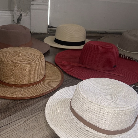 Stylish Women's Hat Collection - Red, Brown, Cream - Picture 4 of 9